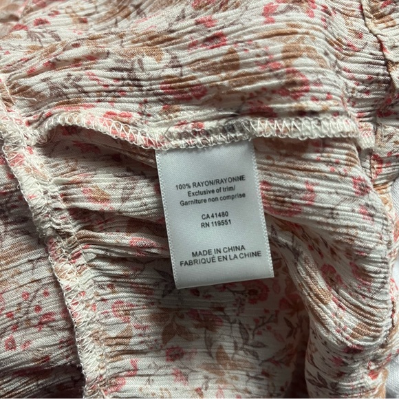 ANTHROPOLOGIE Gentle Fawn floral boho blouse size small forest fairy - Picture 10 of 12